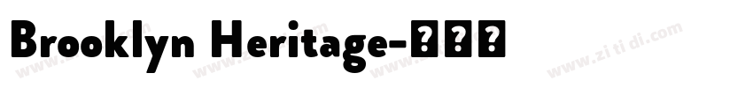 Brooklyn Heritage字体转换